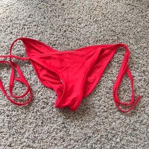 Red bikini bottoms